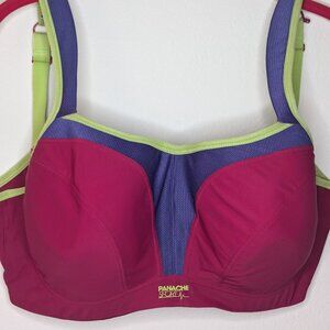 Panche 34G  Red Moulded Sports Underwire Bra